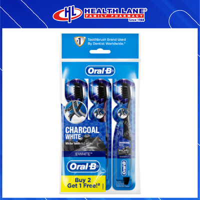 ORAL B CROSS ACTION CHARCOAL (3'S)